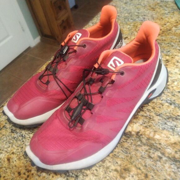 Salomon Women's Supercross Contagrip Trail Running Shoes Cerise 409304 Size 9.5 - Picture 4 of 12